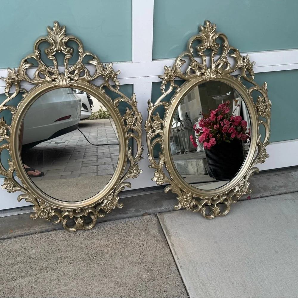 IKEA Ung Drill Mirror Champagne